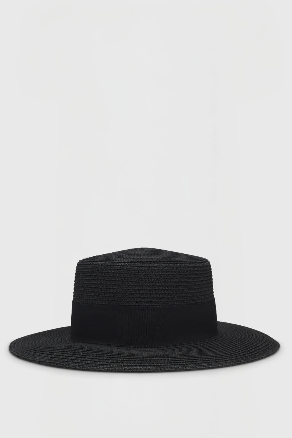 BOATER HAT BLACK